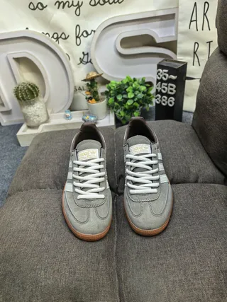 Adidas Spezial Gray and Cream Suede Lifestyle Sneakers 10