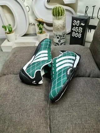 Adidas Spezial Green and White Quilted Lifestyle Sneakers 6
