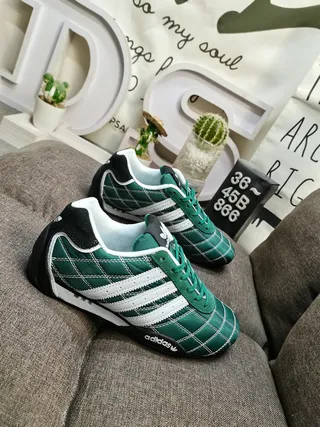 Adidas Spezial Green and White Quilted Lifestyle Sneakers 9