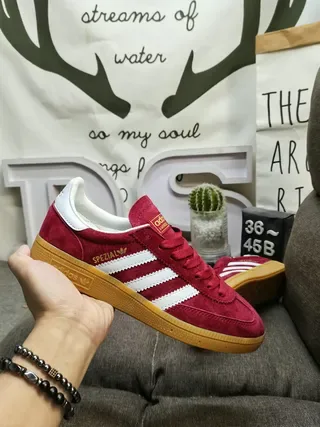 Adidas Spezial Maroon Suede Lifestyle Sneakers 5