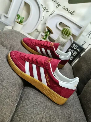 Adidas Spezial Maroon Suede Lifestyle Sneakers 7