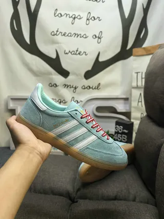 Adidas Spezial Mint Blue Suede Lifestyle Sneakers 5
