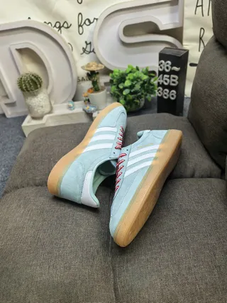 Adidas Spezial Mint Blue Suede Lifestyle Sneakers 6