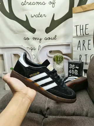 Adidas Spezial Olive Green Suede Silver Stripes Lifestyle Sneakers 5
