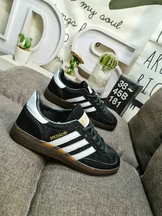 Adidas Spezial Olive Green Suede Silver Stripes Lifestyle Sneakers 9