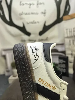Adidas Spezial White Black Lifestyle Sneakers 3