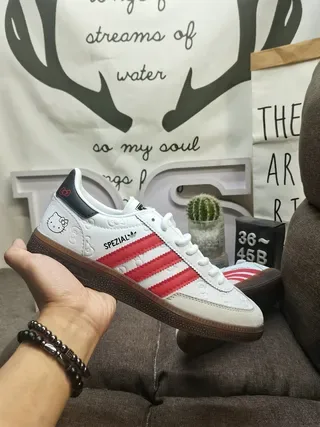 Adidas Spezial White Red Black Hello Kitty Lifestyle Sneakers 5