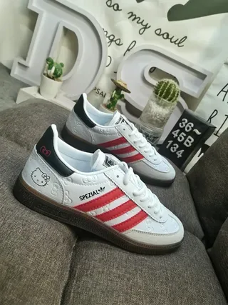 Adidas Spezial White Red Black Hello Kitty Lifestyle Sneakers 9