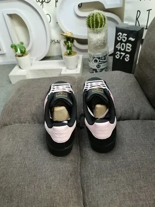 Adidas Superstar Black and Pink Lifestyle Sneakers 8