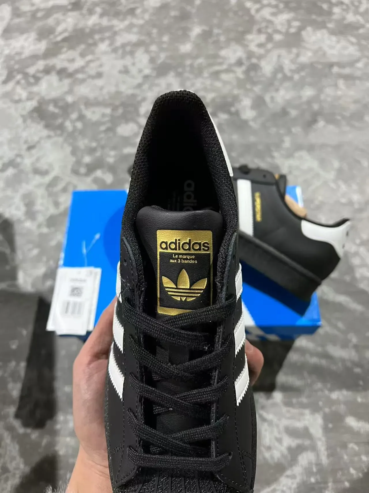 Adidas Superstar Black and White Lifestyle Sneakers 4