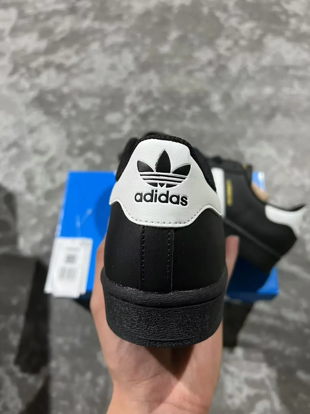 Adidas Superstar Black and White Lifestyle Sneakers 8