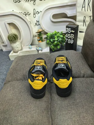 Adidas Superstar Black and Yellow Lifestyle Sneakers 8