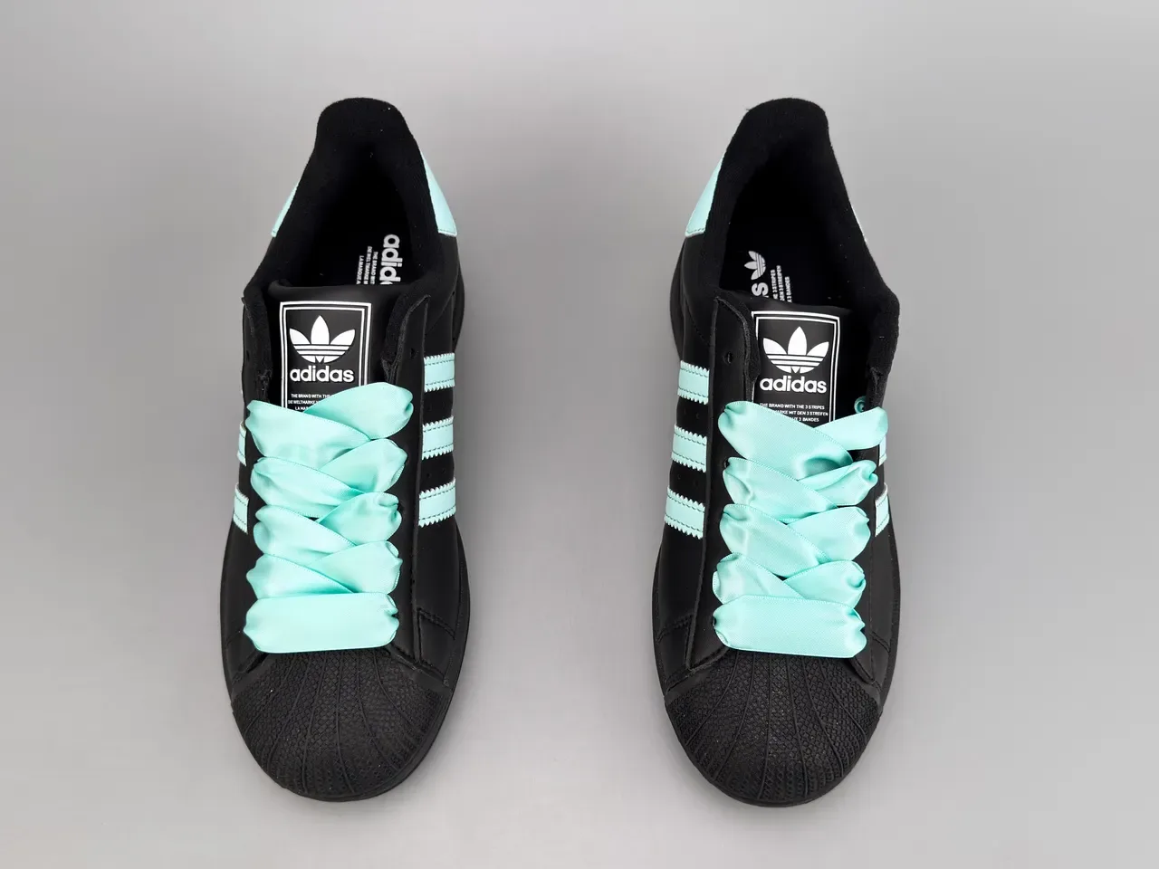 Adidas Superstar Black Mint Three Stripes Lifestyle Sneakers 5
