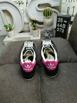 Adidas Superstar Rayures Métalliques Noires et Roses Sneakers Style de Vie 8