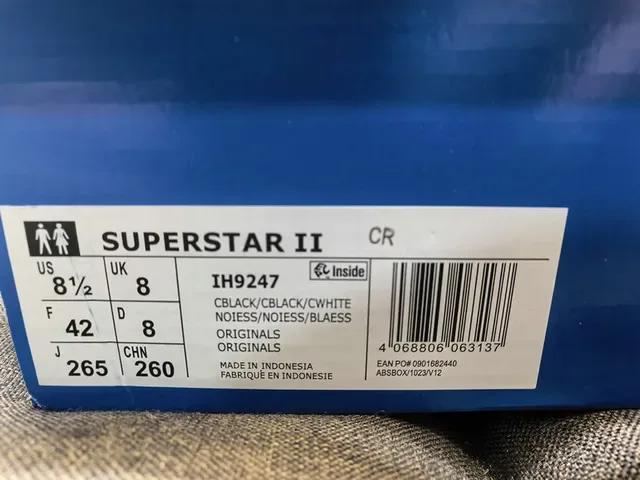 Adidas Superstar Black Textured Upper White Shell Toe Lifestyle Sneakers 2
