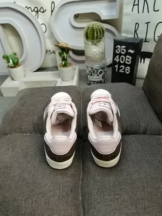 Adidas Superstar Brown and Pink Corduroy Lifestyle Sneakers 8
