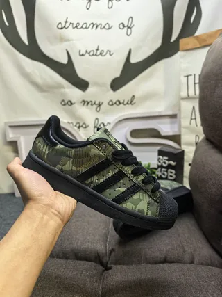 Adidas Superstar Camouflage-Print Lifestyle Sneakers 5
