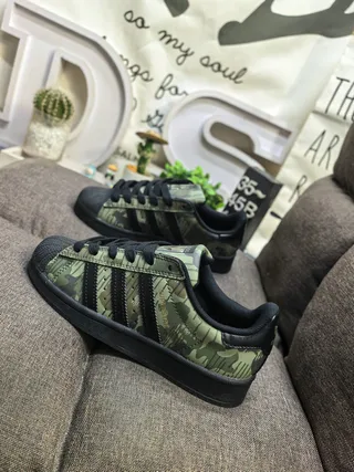Adidas Superstar Camouflage-Print Lifestyle Sneakers 7