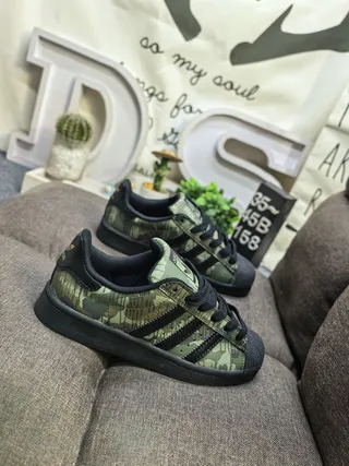 Adidas Superstar Camouflage-Print Lifestyle Sneakers 9