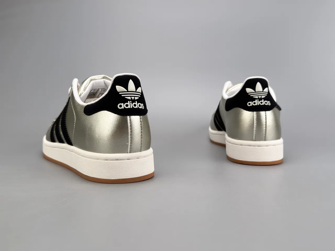 Adidas Superstar Metallic Silver Black Lifestyle Sneakers 2
