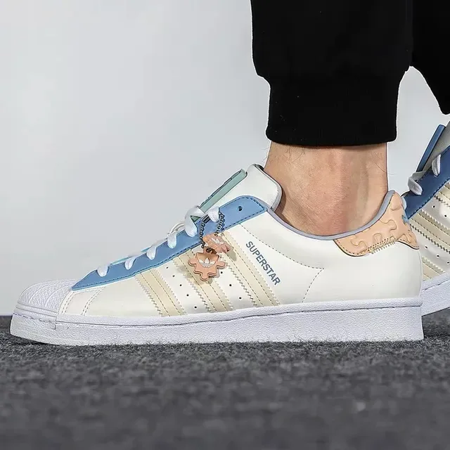 Adidas Superstar Off-White Blue Lavender Lifestyle Sneakers 14