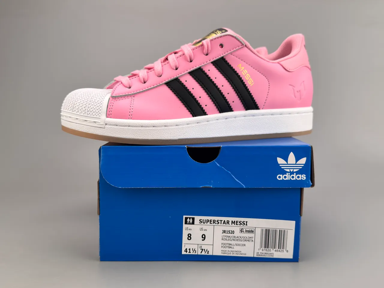 Adidas Superstar Pink Black White Lifestyle Sneakers 2