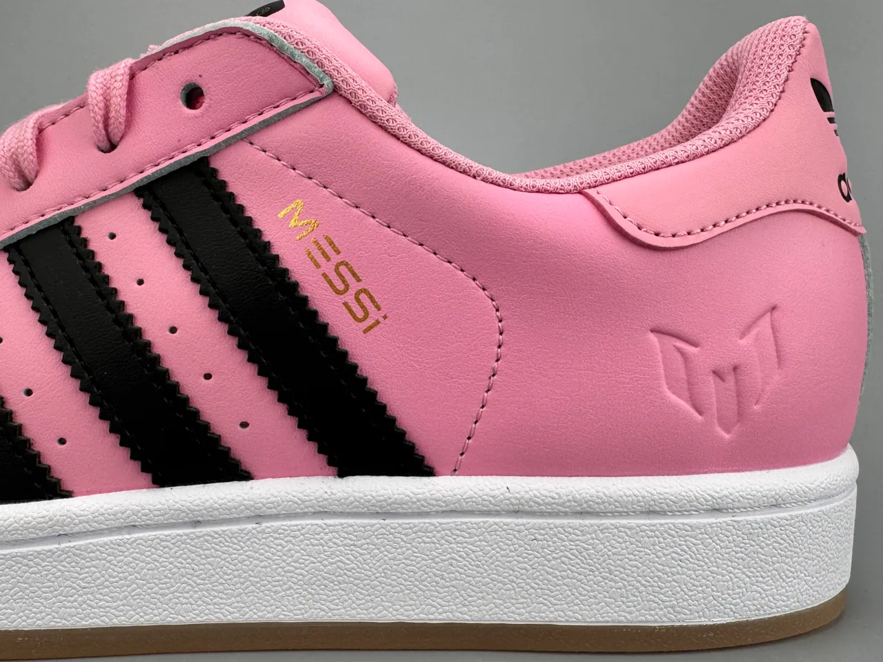 Adidas Superstar Pink Black White Lifestyle Sneakers 3
