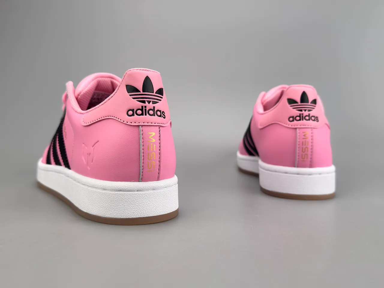 Adidas Superstar Pink Black White Lifestyle Sneakers 8