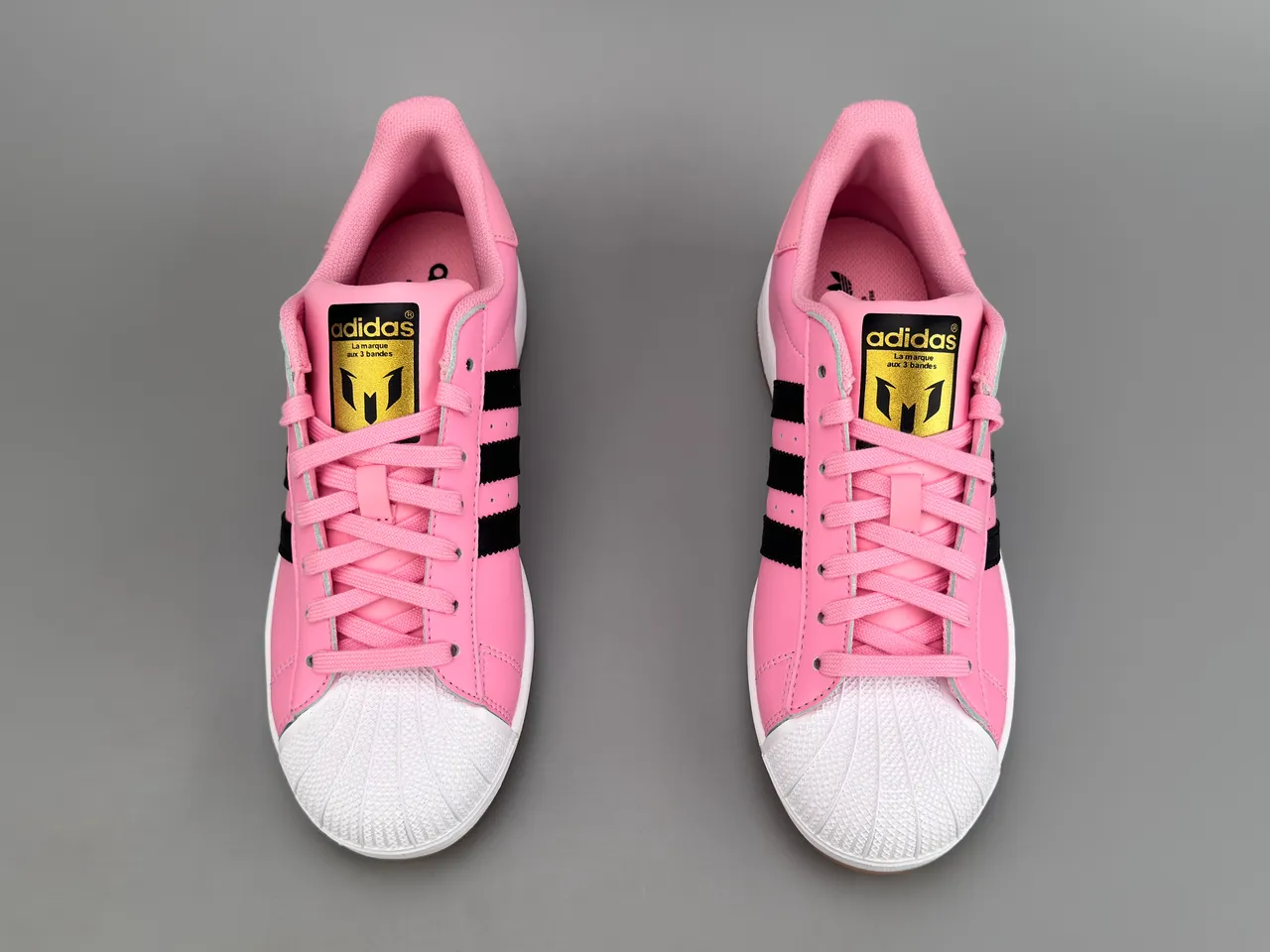Adidas Superstar Pink Black White Lifestyle Sneakers 9