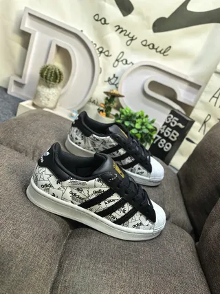 Adidas Superstar Printed Upper Lifestyle Sneakers 9