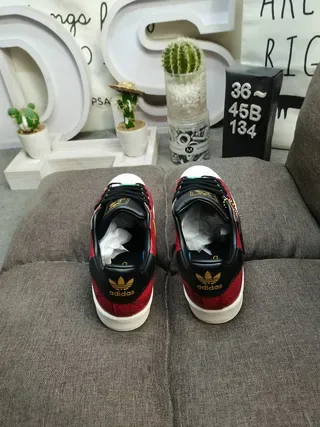Adidas Superstar Red Snakeskin Black Gold Lifestyle Sneakers 8
