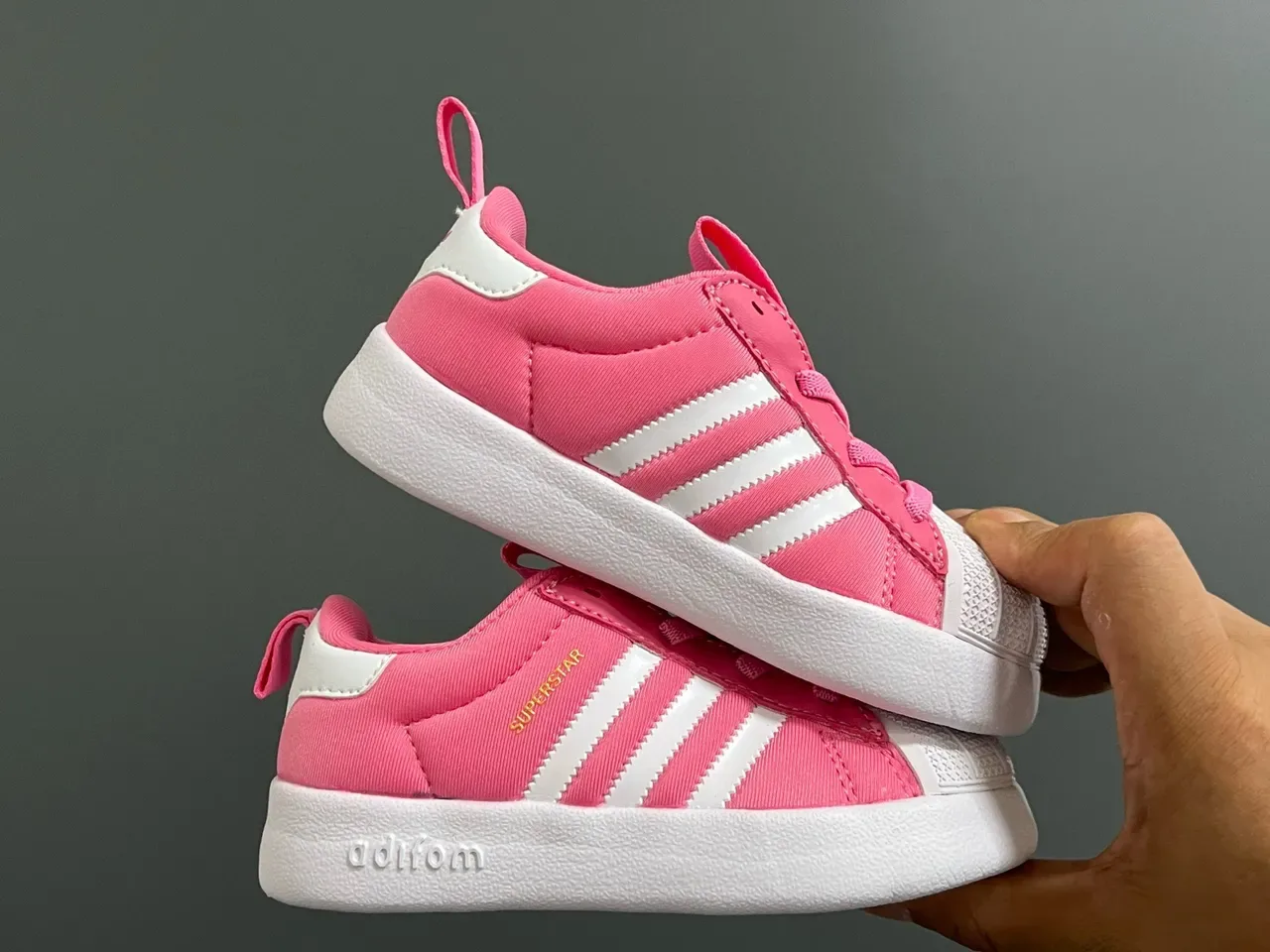 Adidas Superstar Red White Kids Lifestyle Sneakers 24