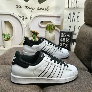 Adidas Superstar White and Black Lifestyle Sneakers