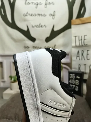 Adidas Superstar White and Black Lifestyle Sneakers 3