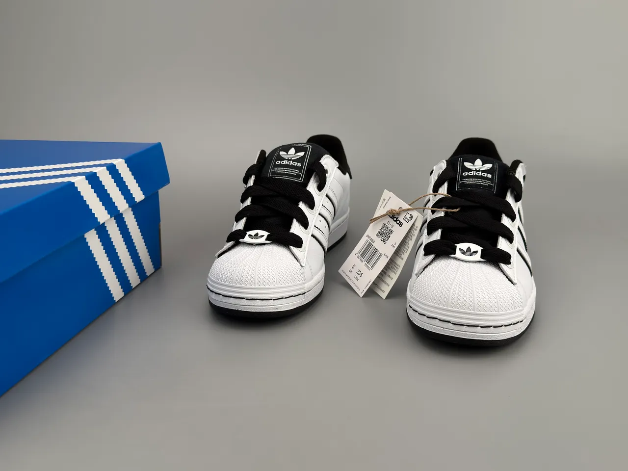 Adidas Superstar White and Black Lifestyle Sneakers 5