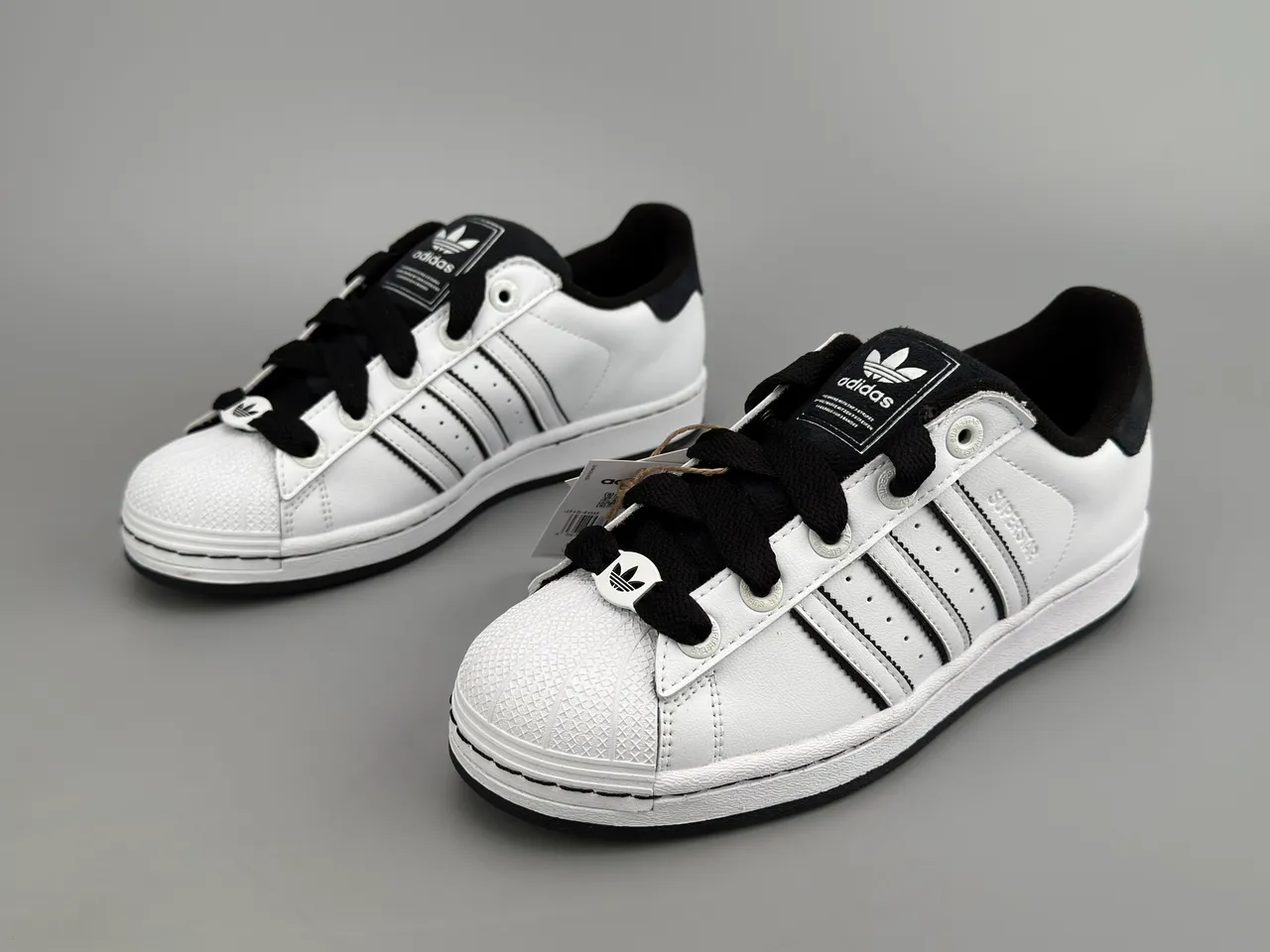 Adidas Superstar White and Black Lifestyle Sneakers 7