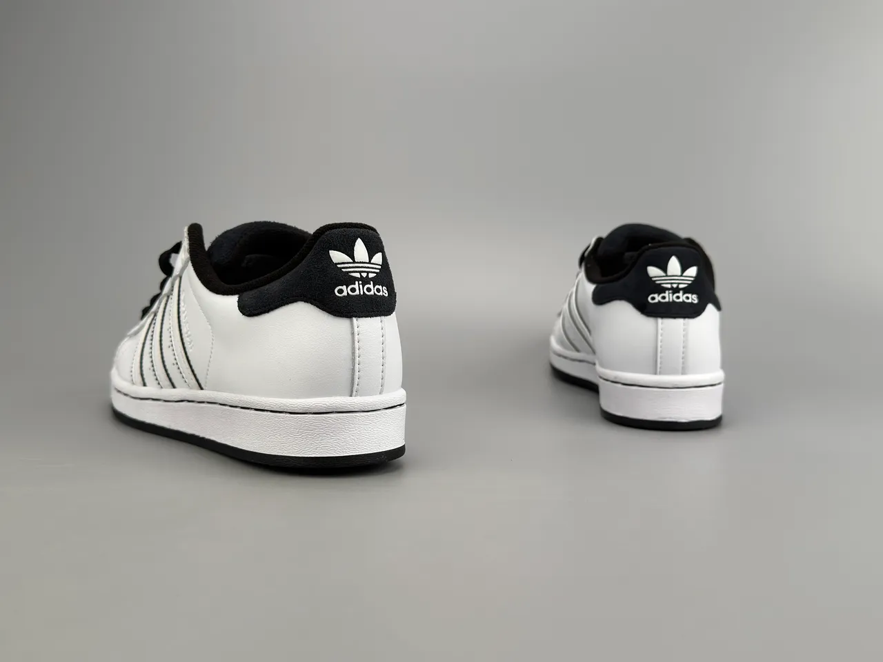 Adidas Superstar White and Black Lifestyle Sneakers 8