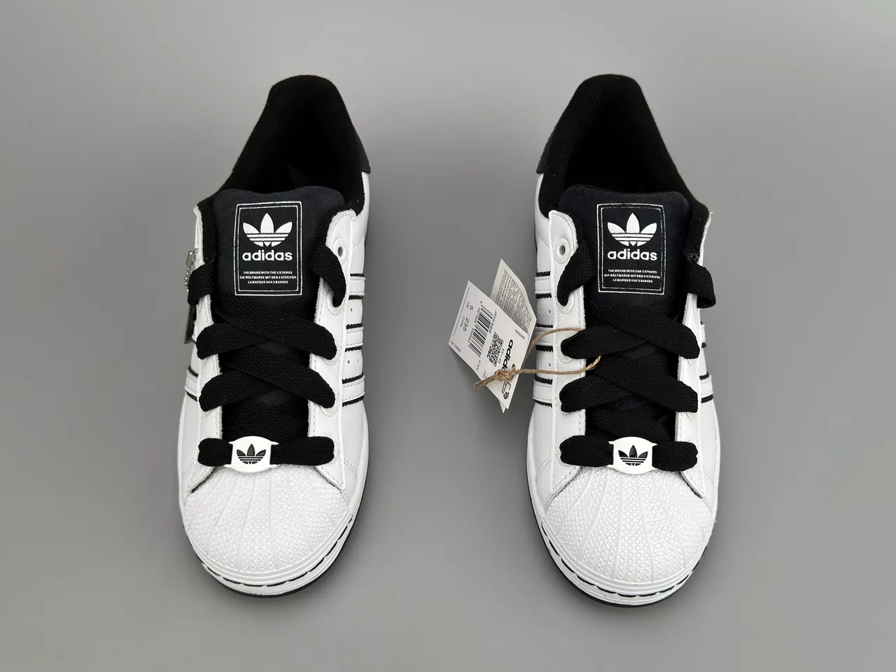 Adidas Superstar White and Black Lifestyle Sneakers 9