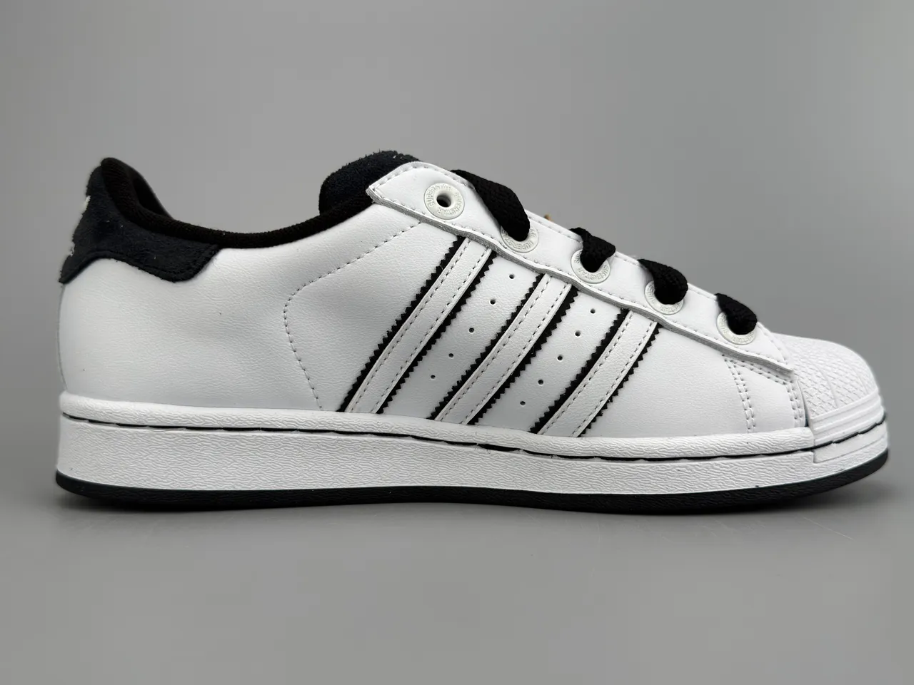 Adidas Superstar White and Black Lifestyle Sneakers 10