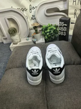 Adidas Superstar White and Black Lifestyle Sneakers 8
