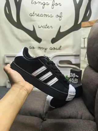 Adidas Superstar White Black Lifestyle Sneakers 15