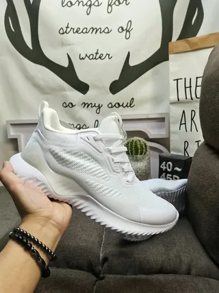 Adidas White and Black Running Shoes 5