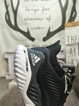 Adidas White and Black Running Shoes 23