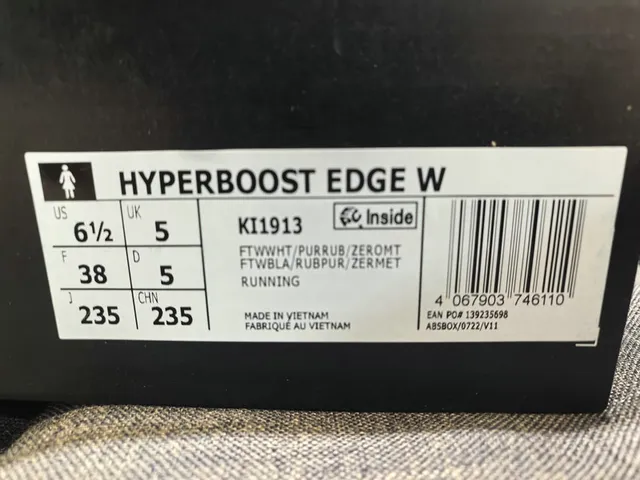 Adidas Chaussures de course blanches grises avec semelle intermédiaire monolithique sculptée et empeigne en maille ingénierée 2