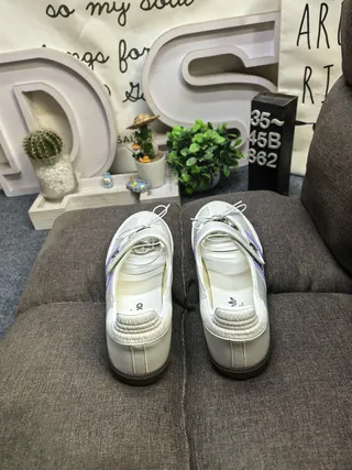 Adidas White Purple Low-Top Three-Stripe Side Panel Lifestyle Sneakers 8