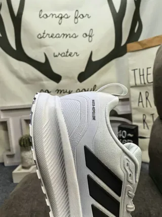 Adidas White Three-Stripe Water-Repellent Lifestyle Sneakers 3