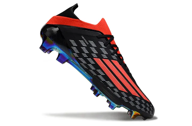 Adidas X Black Red Low-Cut Sock-Fit Collar Firm-Ground Soccer Shoes 2