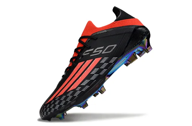 Adidas X Black Red Low-Cut Sock-Fit Collar Firm-Ground Soccer Shoes 3
