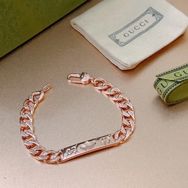 Adidas x Gucci Curb Chain Engraved Bracelet 4