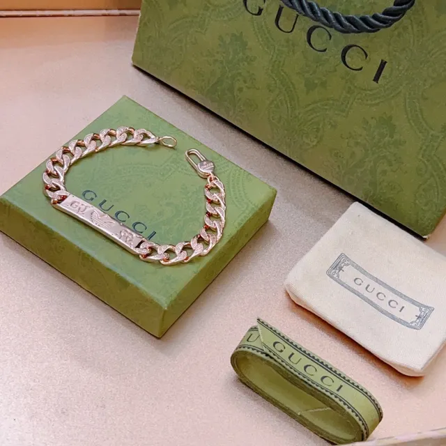 Adidas x Gucci Curb Chain Engraved Bracelet 8